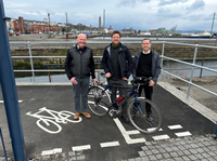 Active travel route Greenock harbours launch